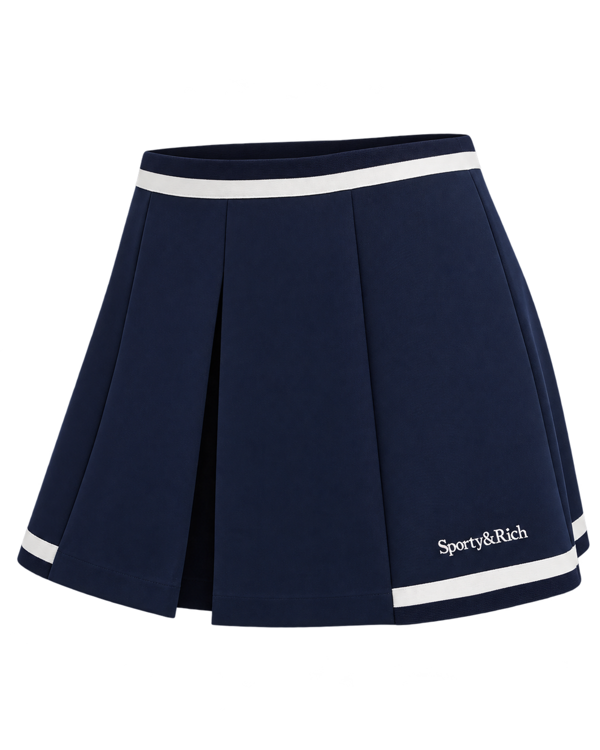 Serif Logo Mila Skirt - Navy/White