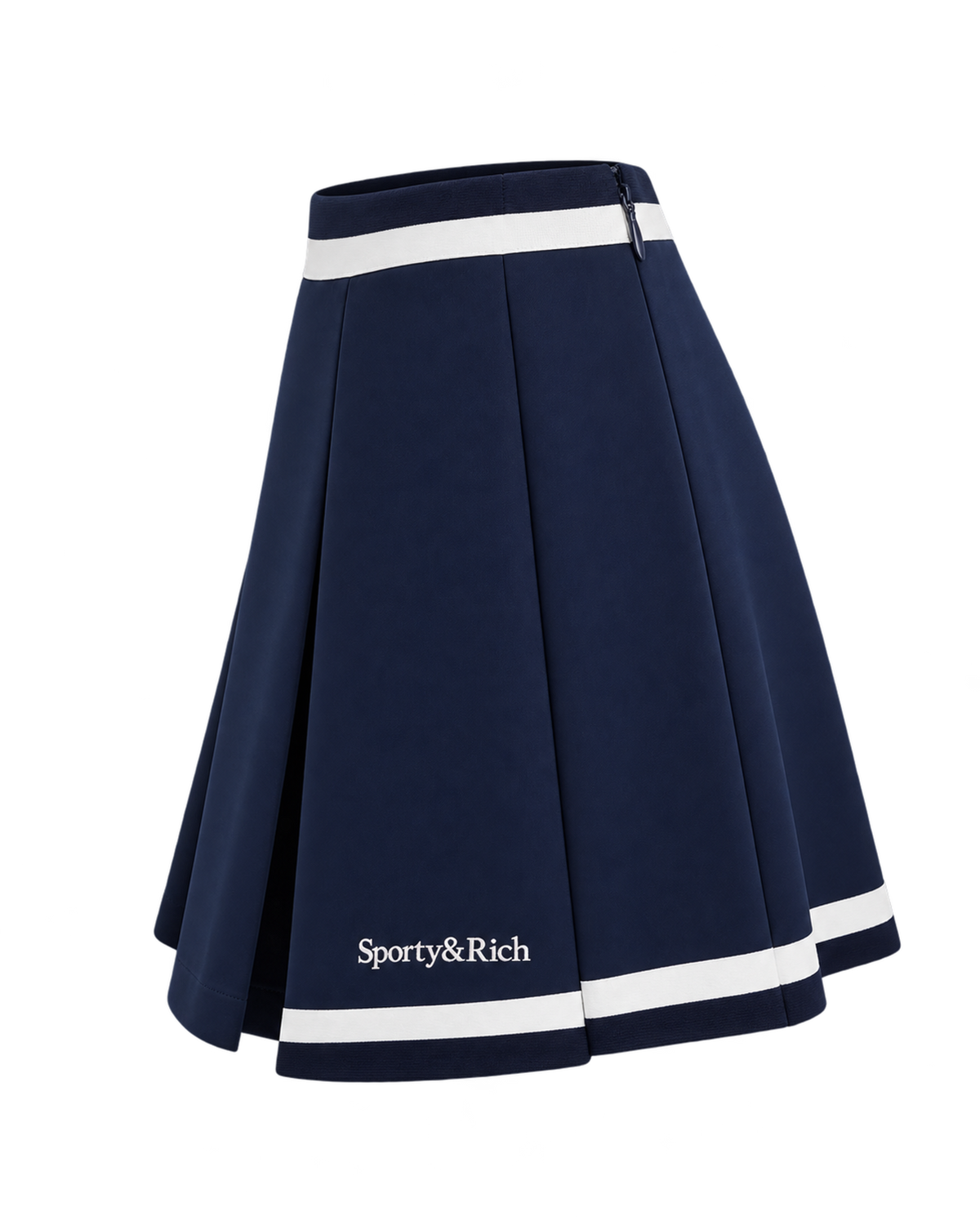 Serif Logo Mila Skirt - Navy/White