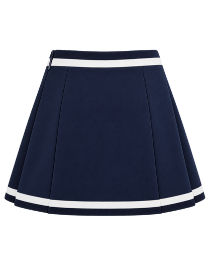 Serif Logo Mila Skirt - Navy/White