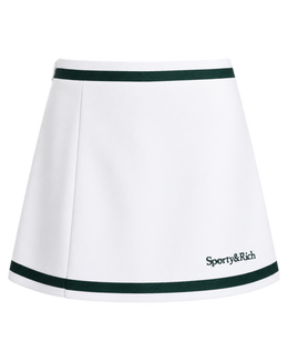 Serif Logo Mila Skirt - White/Forest