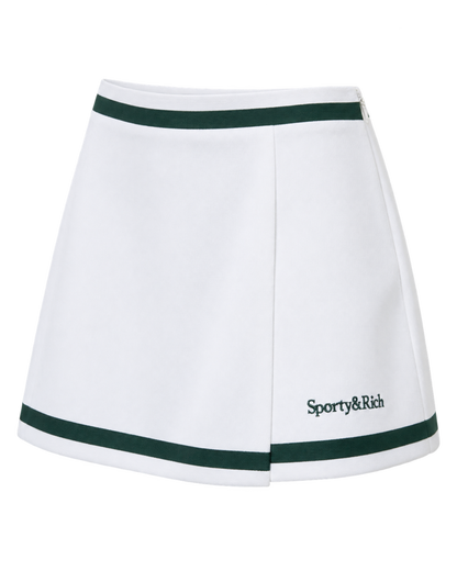 Serif Logo Mila Skirt - White/Forest