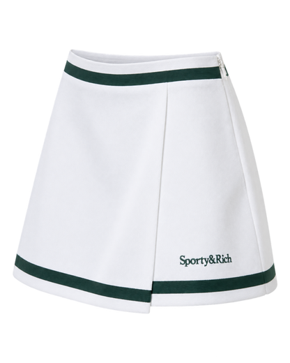 Serif Logo Mila Skirt - White/Forest