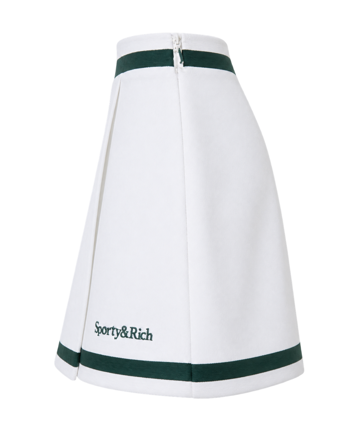 Serif Logo Mila Skirt - White/Forest