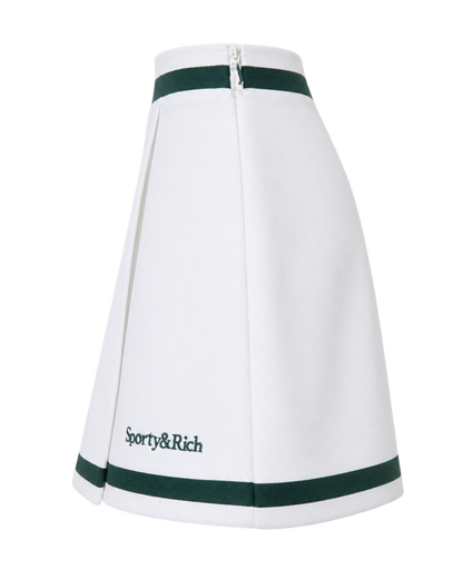 Serif Logo Mila Skirt - White/Forest