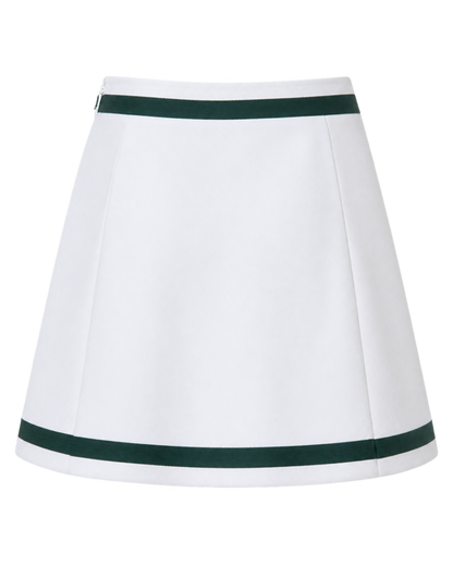 Serif Logo Mila Skirt - White/Forest