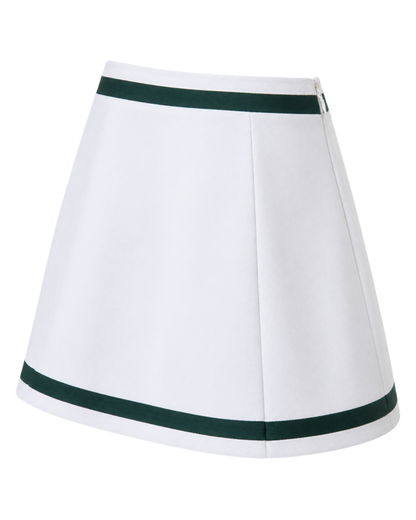 Serif Logo Mila Skirt - White/Forest