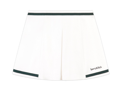 Serif Logo Mila Skirt - White/Forest