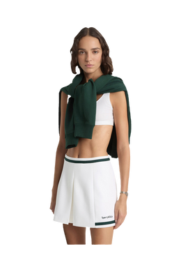 Serif Logo Mila Skirt - White/Forest
