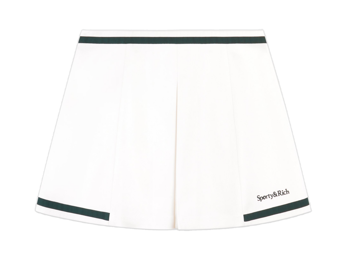 Serif Logo Mila Skirt - White/Forest