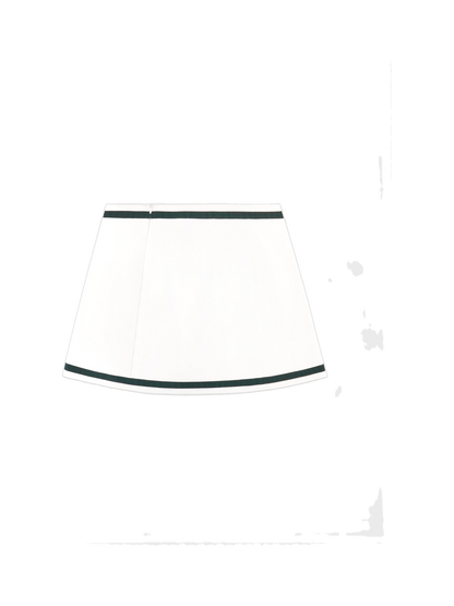 Serif Logo Mila Skirt - White/Forest