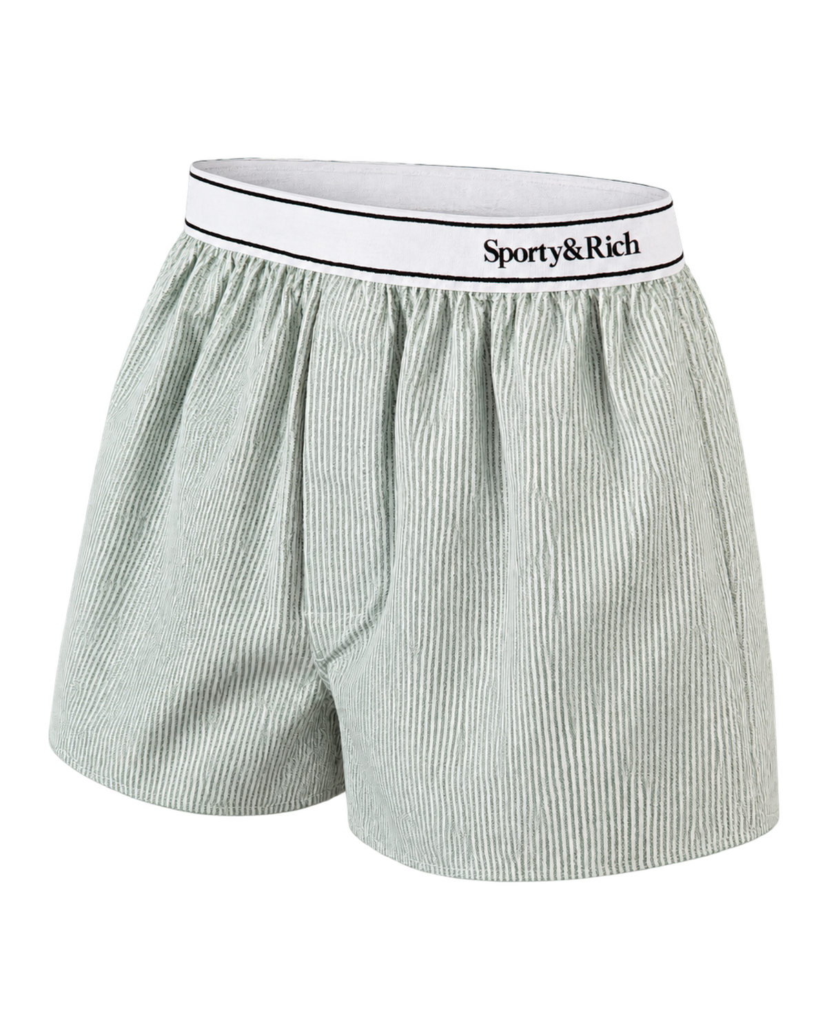 Serif Logo Oxford Boxer - Forest striped