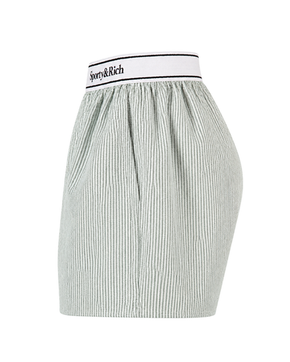 Serif Logo Oxford Boxer - Forest striped
