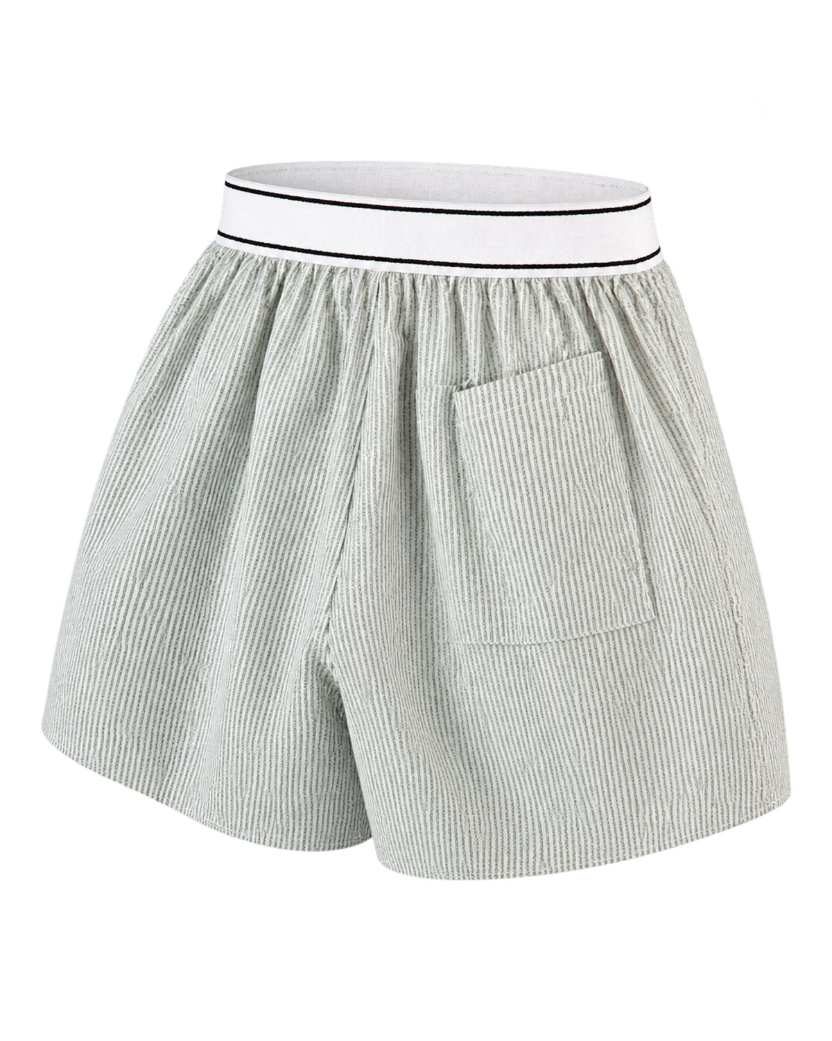 Serif Logo Oxford Boxer - Forest striped