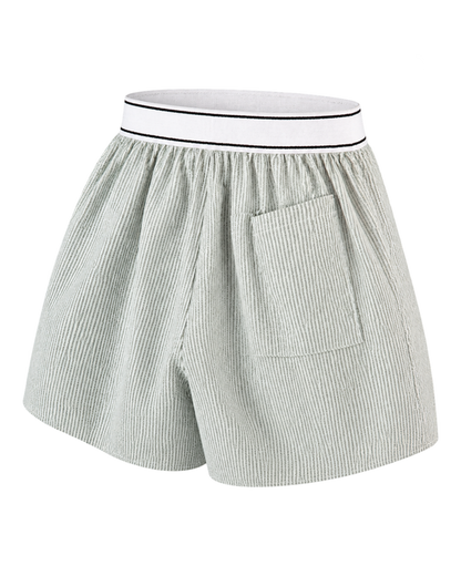 Serif Logo Oxford Boxer - Forest striped