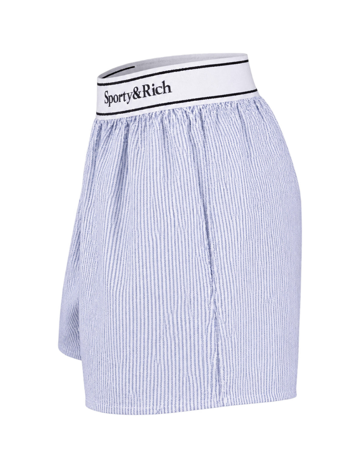 Serif Logo Oxford Boxer - Navy Stripe