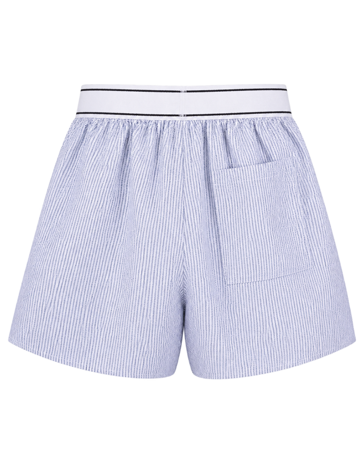 Serif Logo Oxford Boxer - Navy Stripe