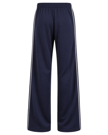 Serif Logo Retro Track Pant - Navy/White