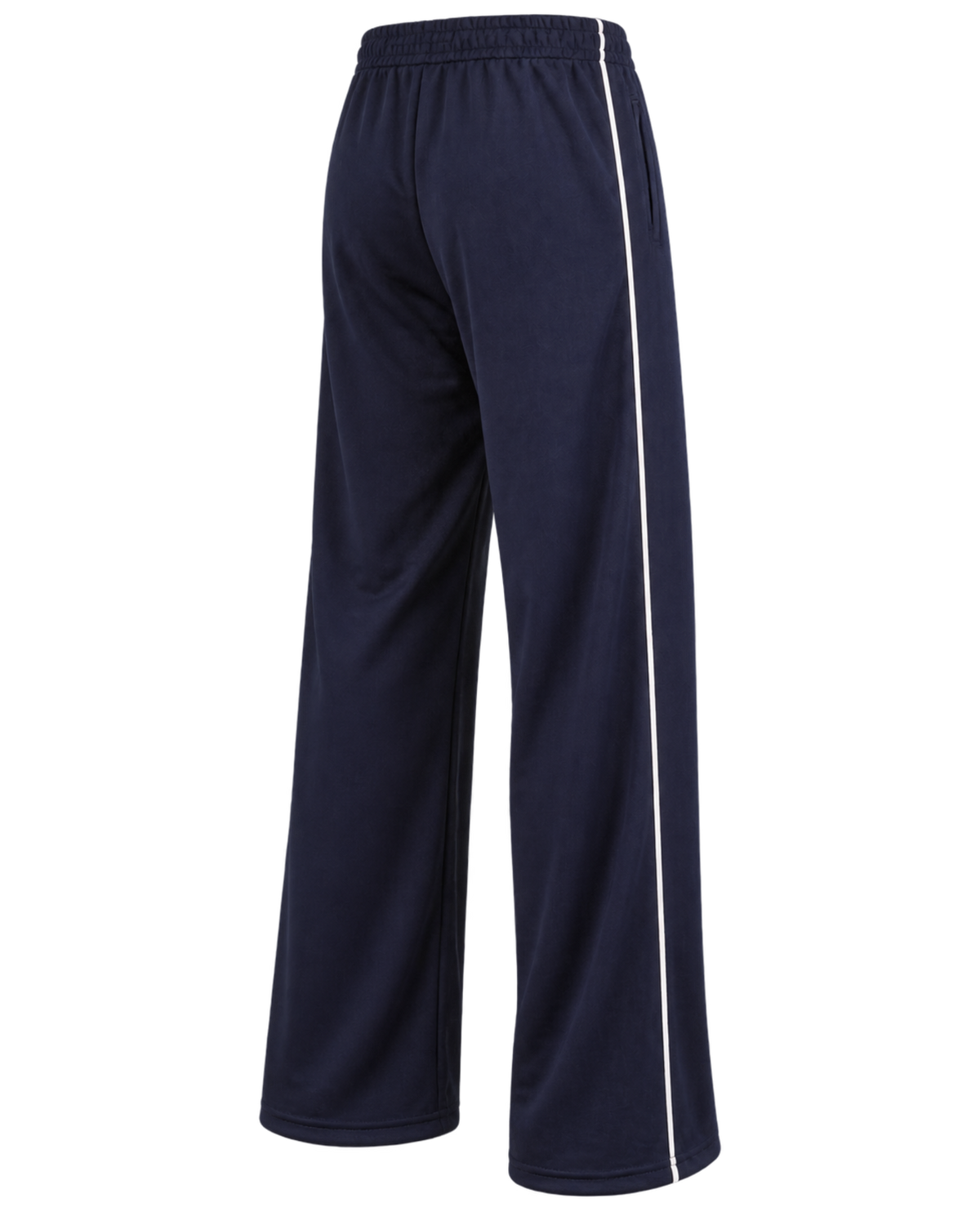 Serif Logo Retro Track Pant - Navy/White