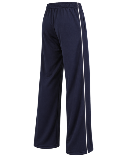 Serif Logo Retro Track Pant - Navy/White