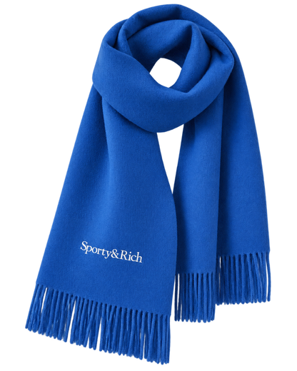 Serif Logo Scarf - Azure