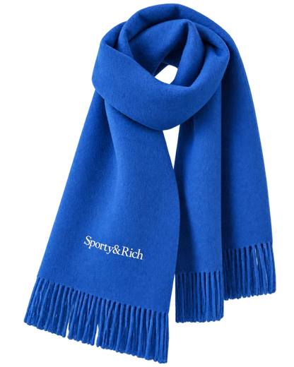 Serif Logo Scarf - Azure
