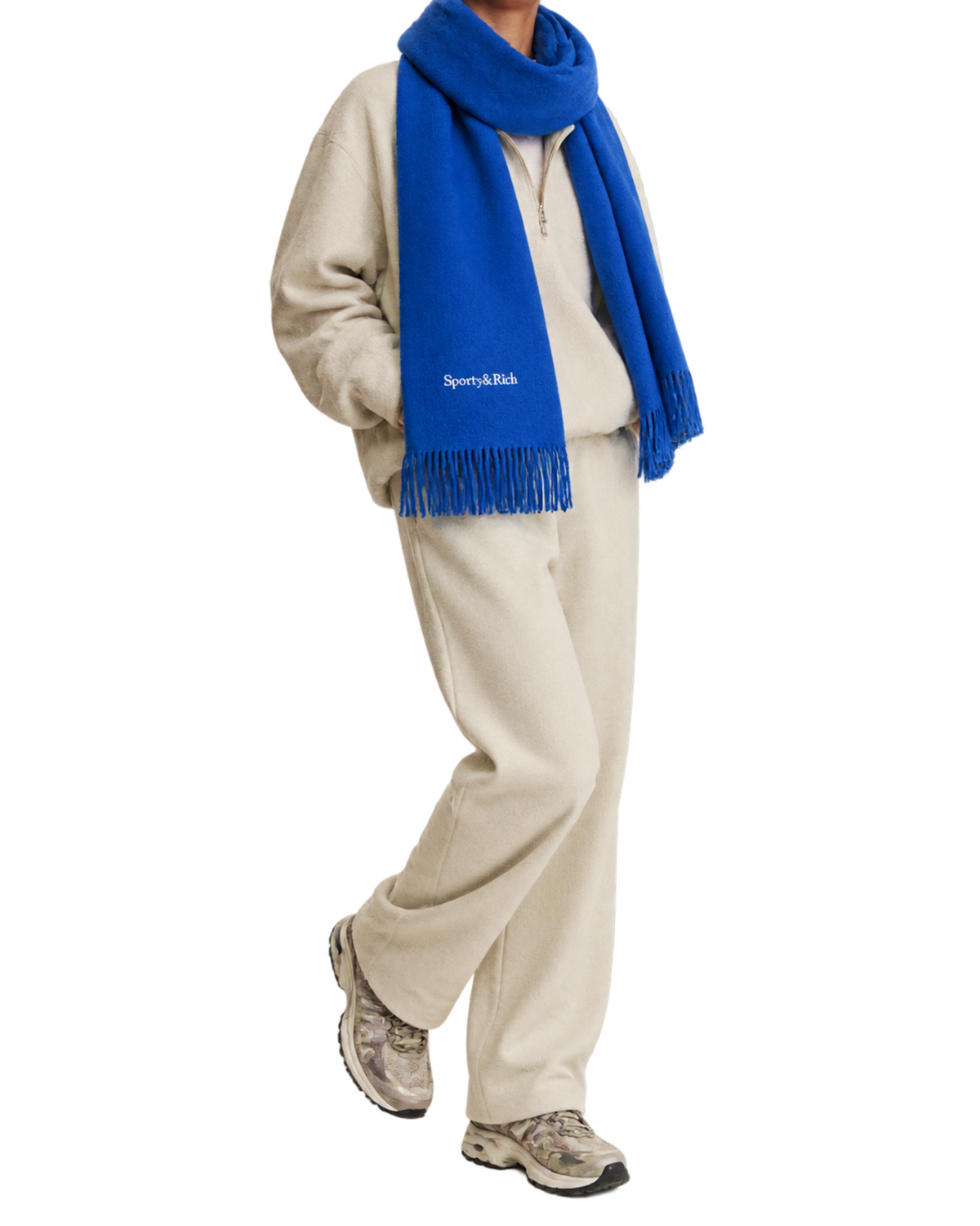 Serif Logo Scarf - Azure