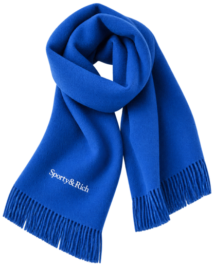 Serif Logo Scarf - Azure