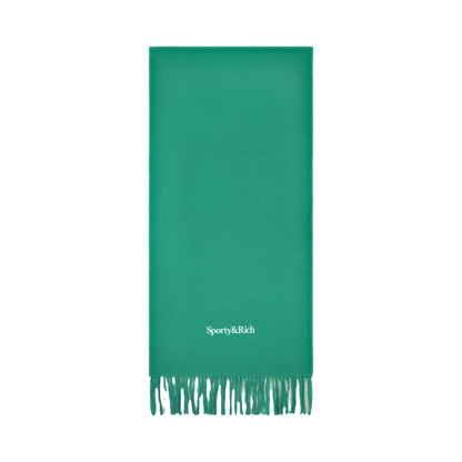 Serif Logo Scarf - Spring Green/Light Navy