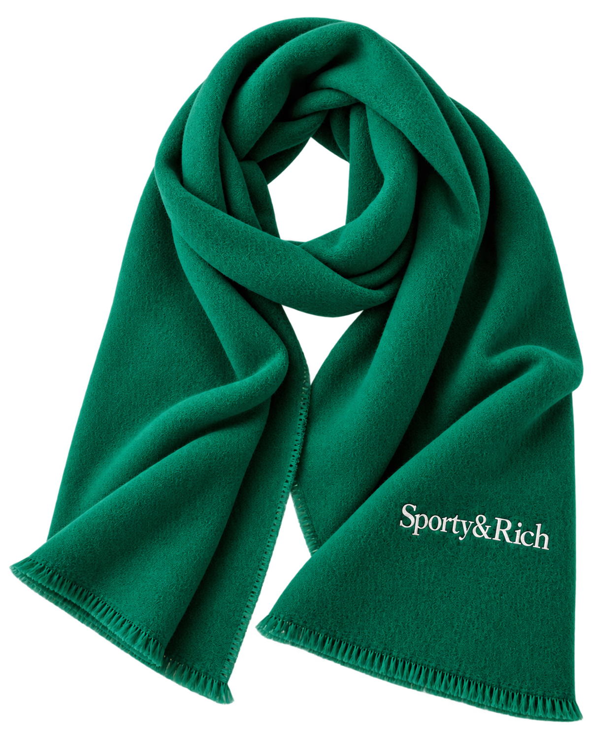 Serif Logo Scarf - Spring Green/Light Navy