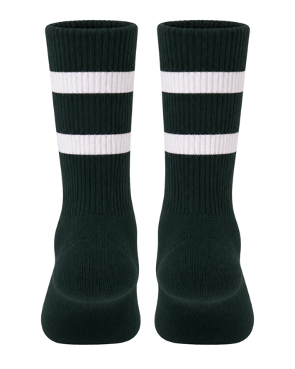Serif Logo Socks - Forest/White