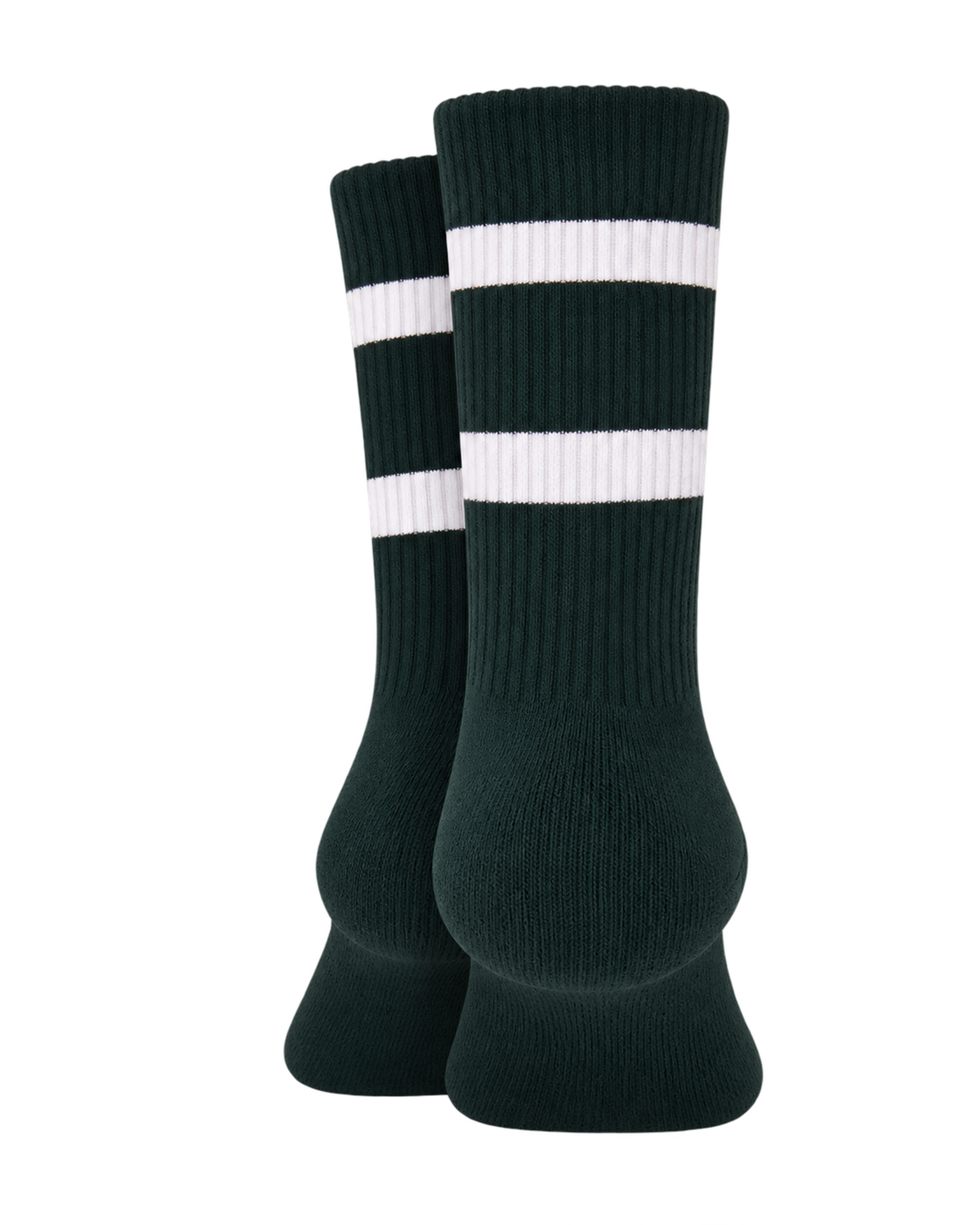 Serif Logo Socks - Forest/White