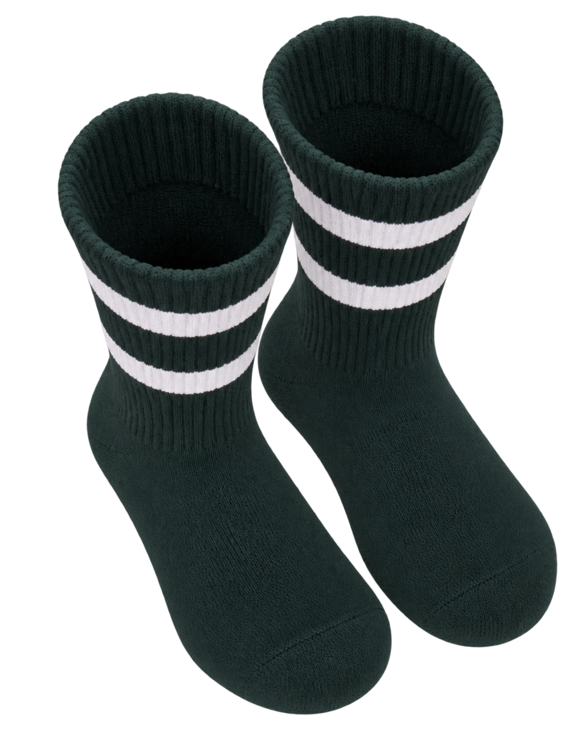 Serif Logo Socks - Forest/White