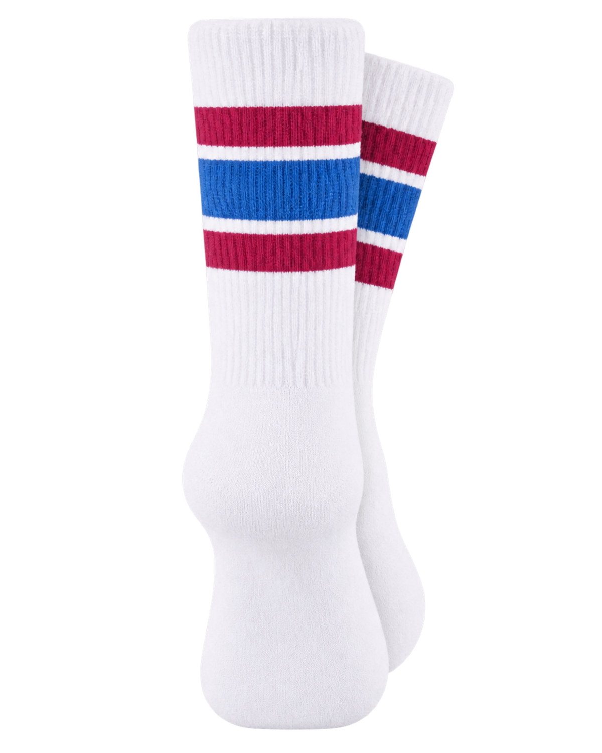 Serif Logo Socks - White/Berry/Azure