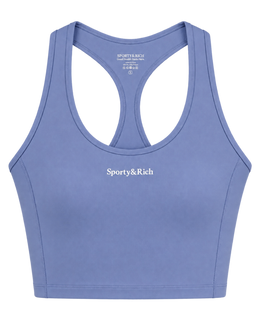 Serif Logo Sports Tank - Colony Blue