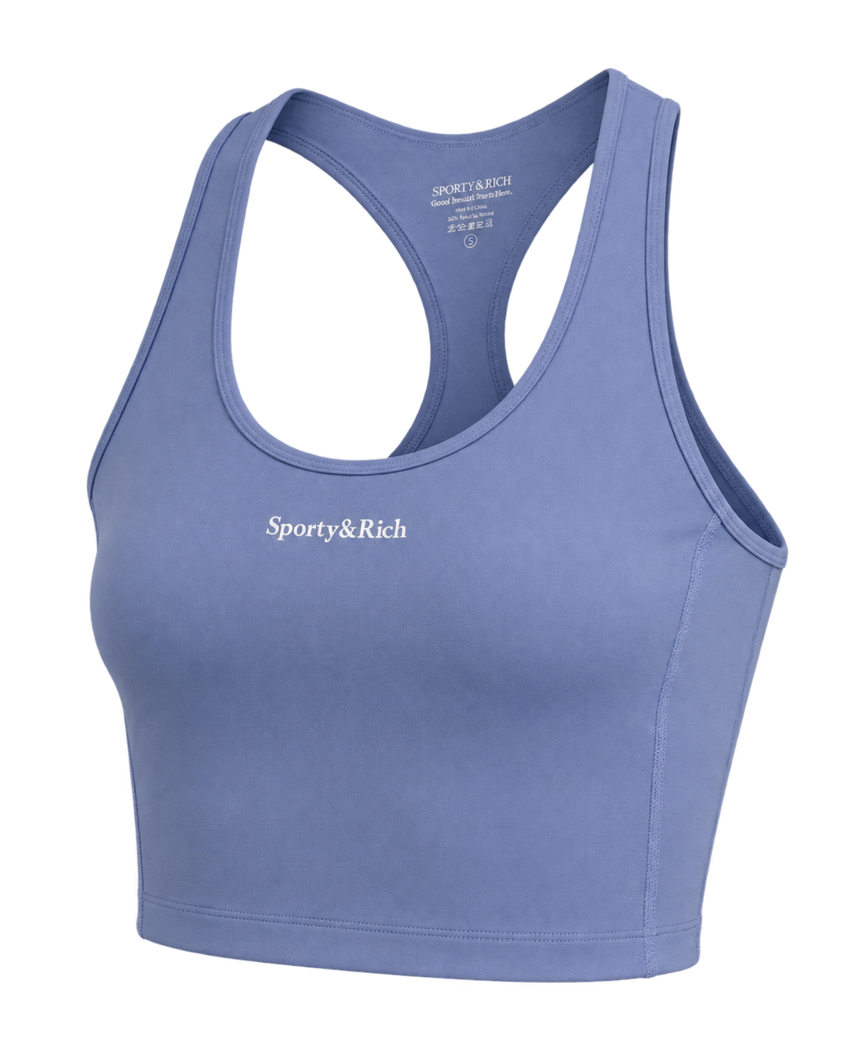 Serif Logo Sports Tank - Colony Blue