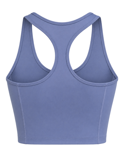 Serif Logo Sports Tank - Colony Blue