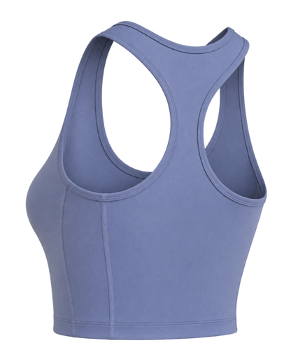 Serif Logo Sports Tank - Colony Blue