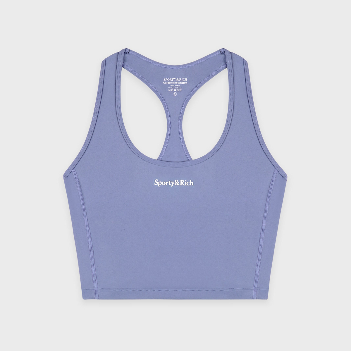 Serif Logo Sports Tank - Colony Blue