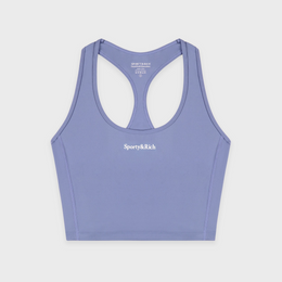 Serif Logo Sports Tank - Colony Blue