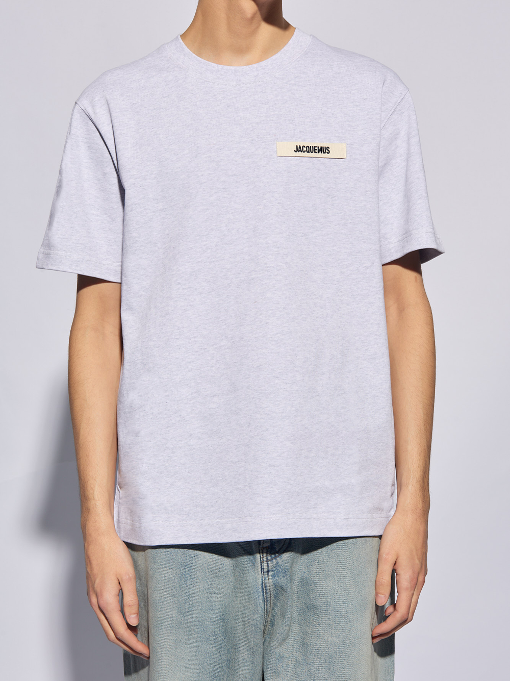 Jacquemus Le Gros Grain Logo T-Shirt Grey