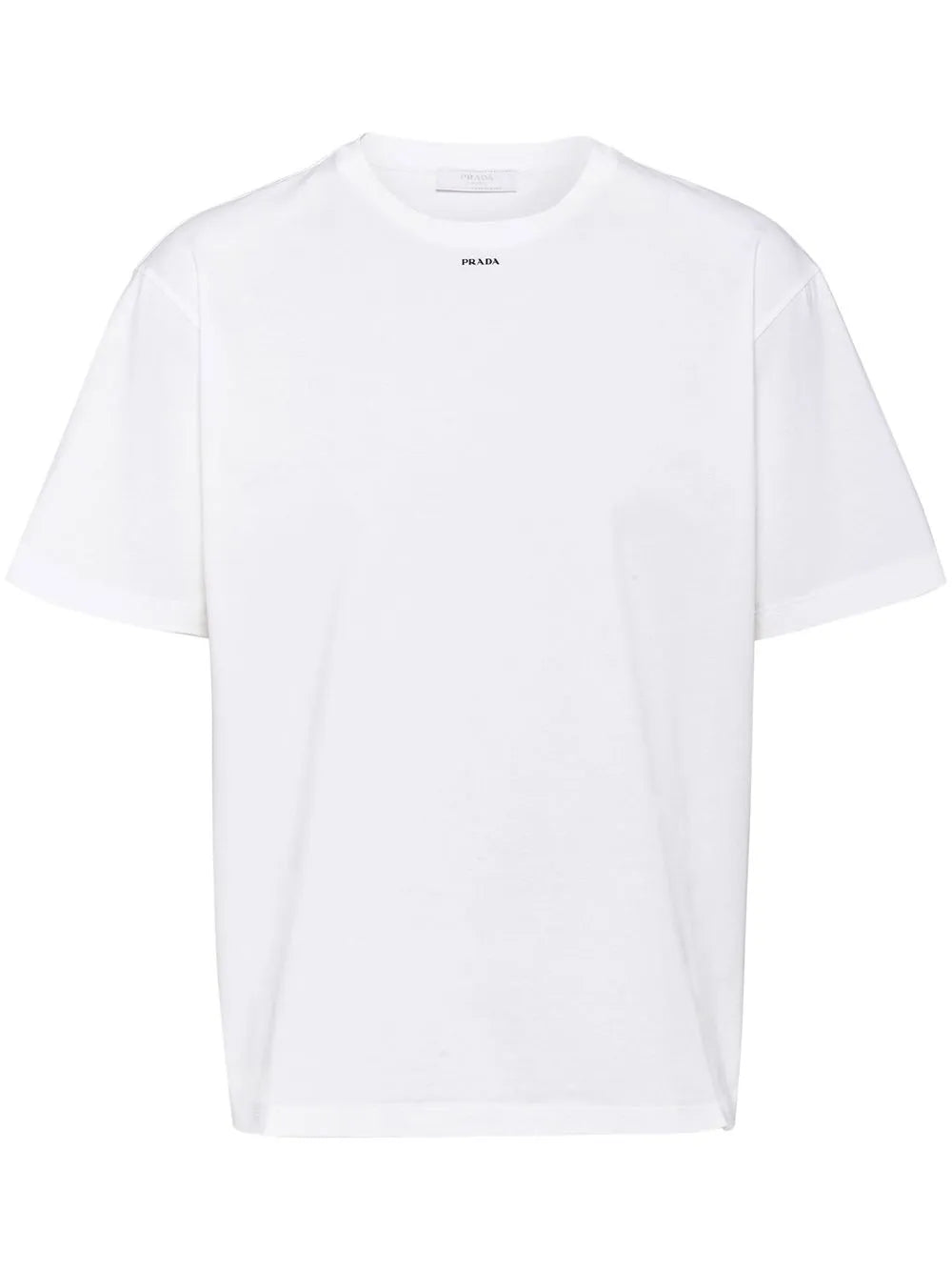 Prada Small Logo Print T-Shirt in White