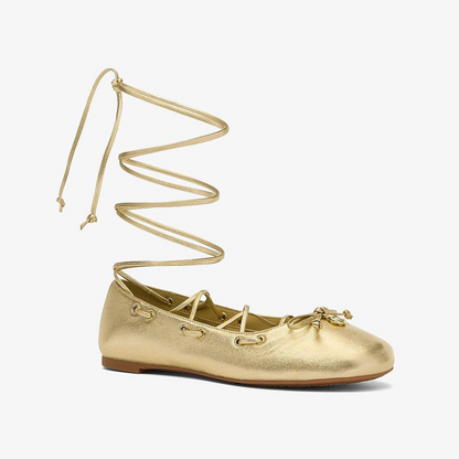 Shae Flex Metallic Leather Ballet Flat