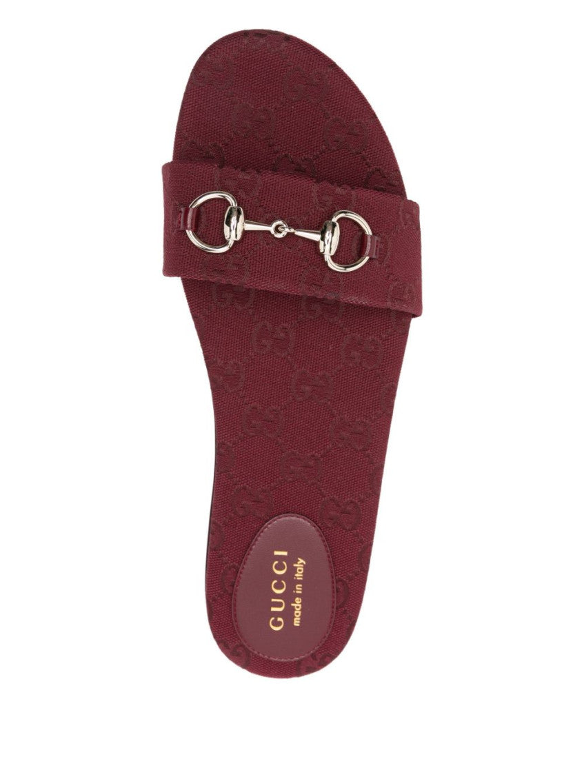 Maroon Logo Flats