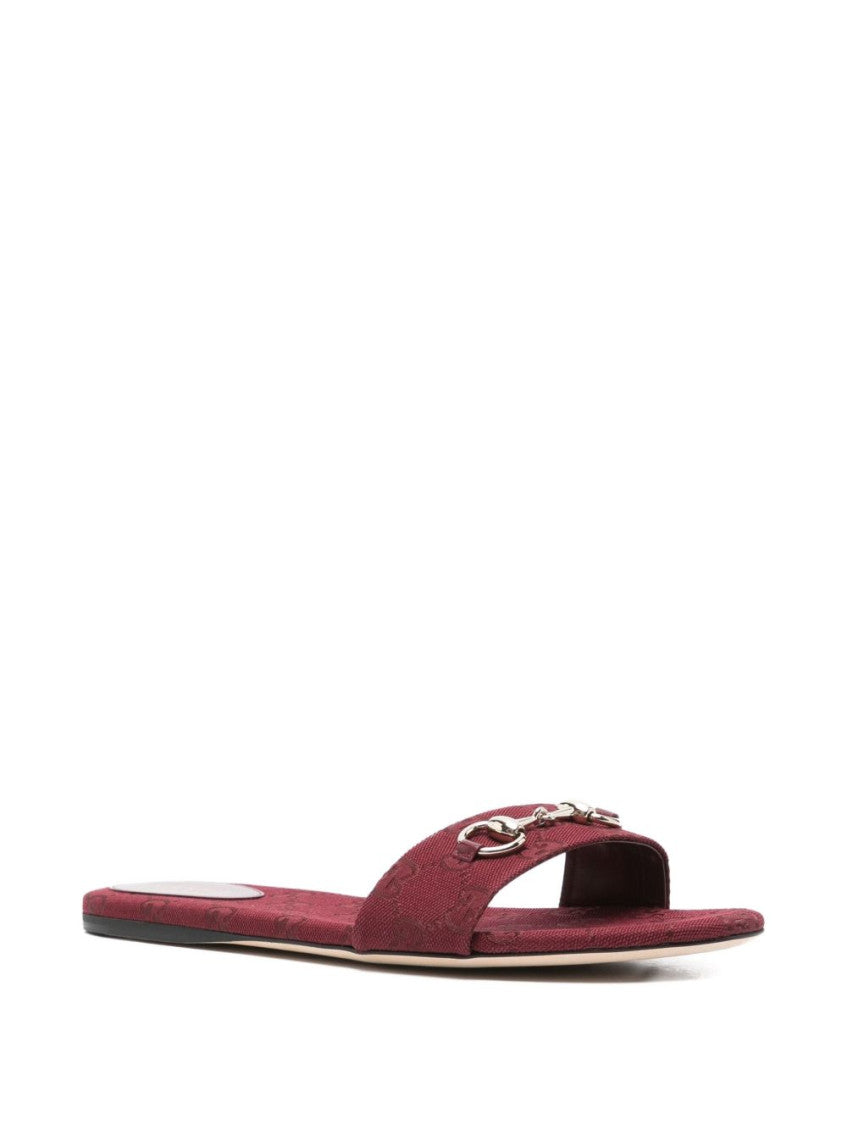 Maroon Logo Flats