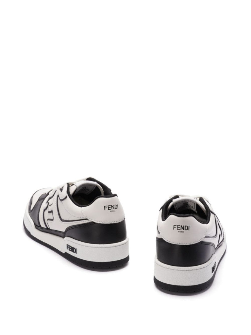 Fendi White Lace Up Sneakers