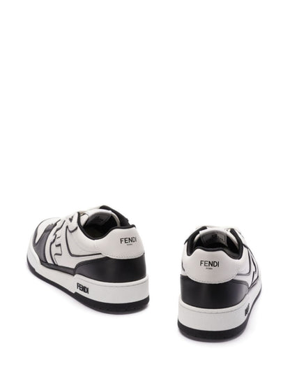 Fendi White Lace Up Sneakers