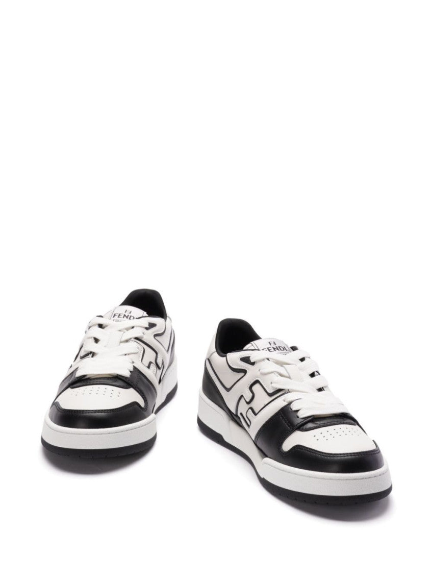 Fendi White Lace Up Sneakers