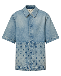 Short-Sleeved Denim Workwear Shirt