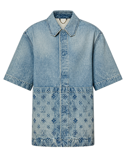 Short-Sleeved Denim Workwear Shirt
