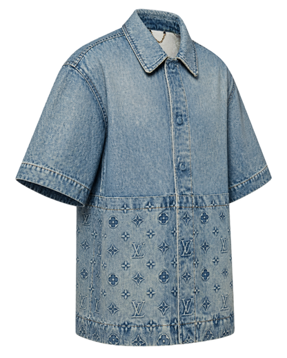 Short-Sleeved Denim Workwear Shirt